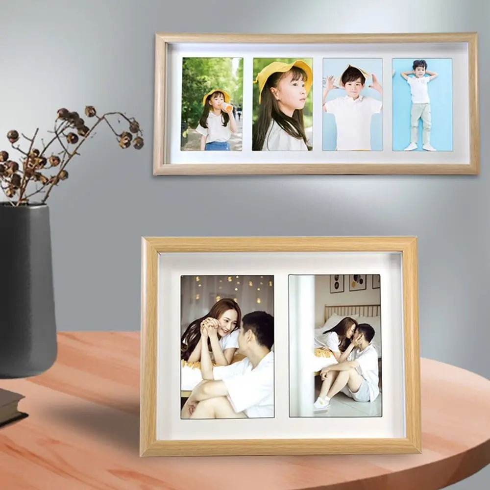 Cadre Photo Mariage Pêle-Mêle en Bois — vue 3