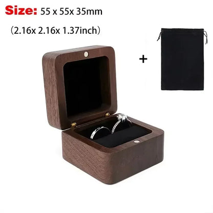 Boîte alliance bois gravée personnalisée