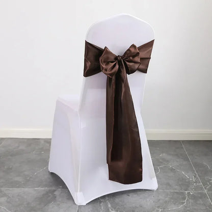 Nœud de Chaise Mariage Satin Lot 10 ou 50