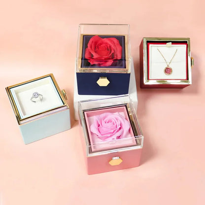 Boîte alliance rose rotative — vue 2