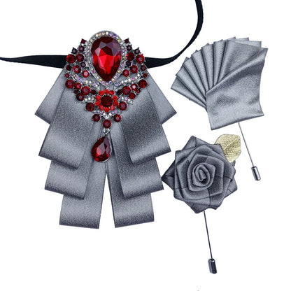 Nœud papillon mariage bijou et pochette — vue 3