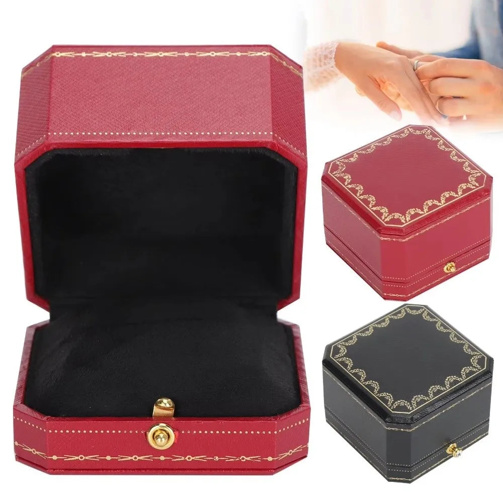 Boîte alliance vintage effet cuir — vue 3