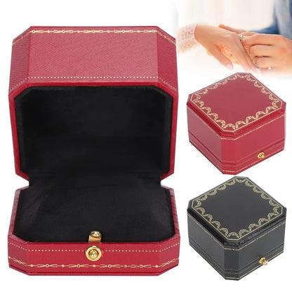Boîte alliance vintage effet cuir — vue 3