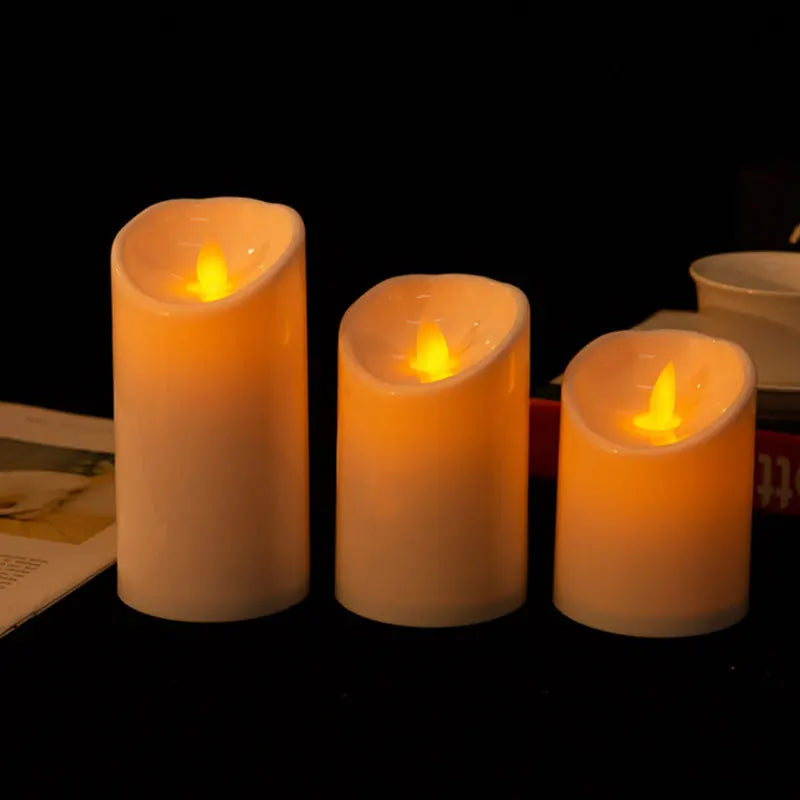 Bougies LED Flamme Réaliste Mariage