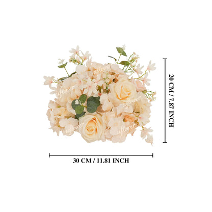 Demi-Boule de Roses Artificielles Mariage — vue 9