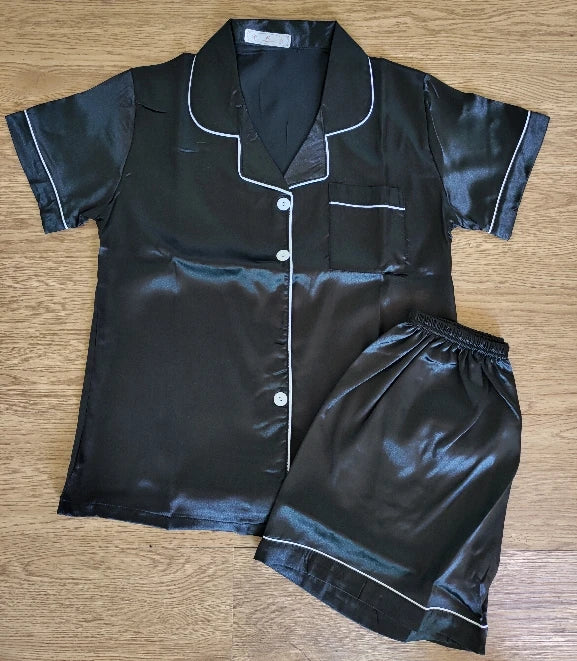 Pyjama Short Satin Prénom Personnalisé