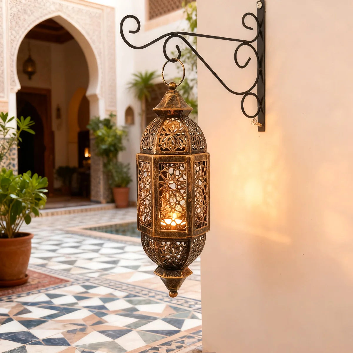 Lanterne mariage marocaine en fer — vue 10
