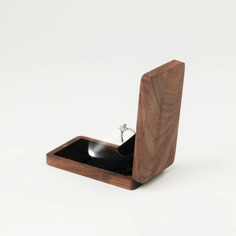 Boîte alliance bois LED rotative — vue 4