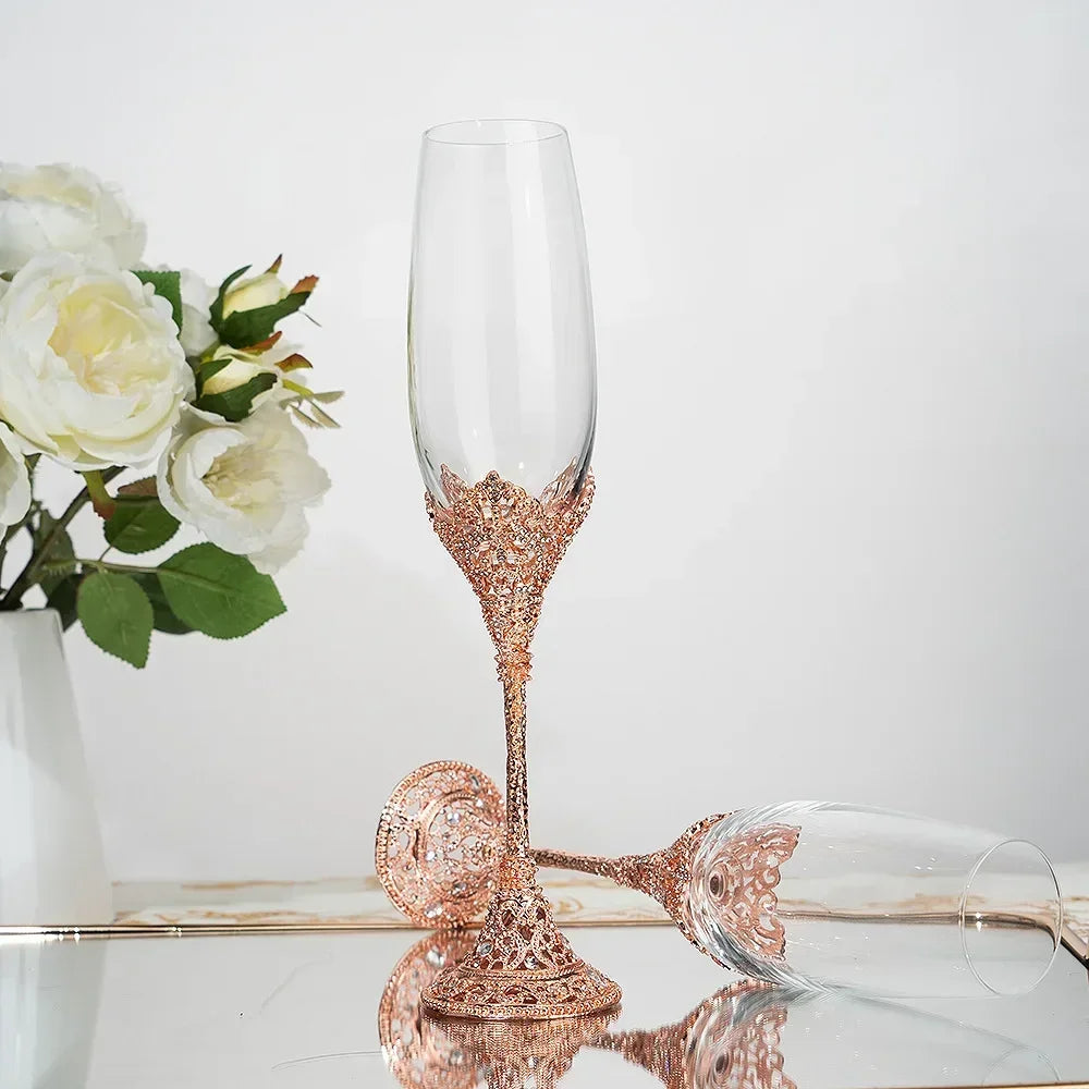 Flûte Champagne Mariage Cristal Strass — vue 10