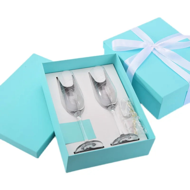 Coffret Flûtes Champagne Mariage Turquoise — vue 4