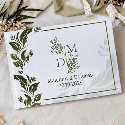 Livre d'Or Mariage Personnalisé 21 Décors au Choix