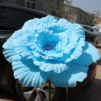 Pivoine artificielle géante décoration mariage — Bleu