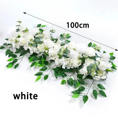 Rangée de Fleurs Artificielles Mariage 100 cm