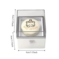 Boîte bague ourson blanche surprise — vue 6