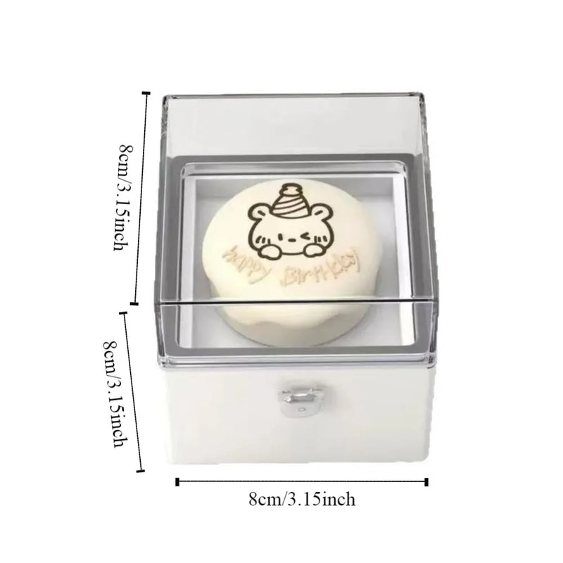Boîte bague ourson blanche surprise — vue 6