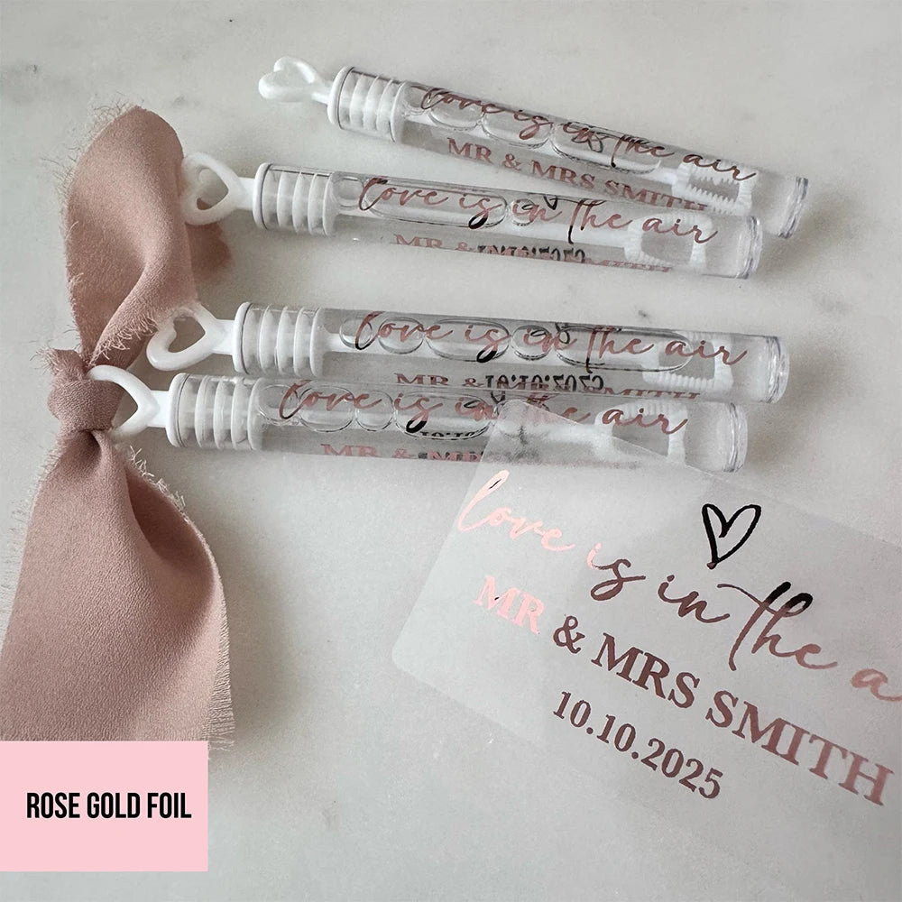 Étiquettes Bulles de Savon Mariage Personnalisées — vue 3