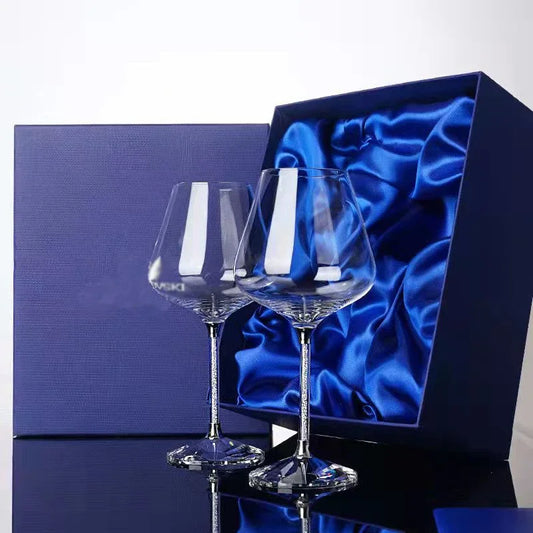 Verre à Vin Cristal Diamant Mariage
