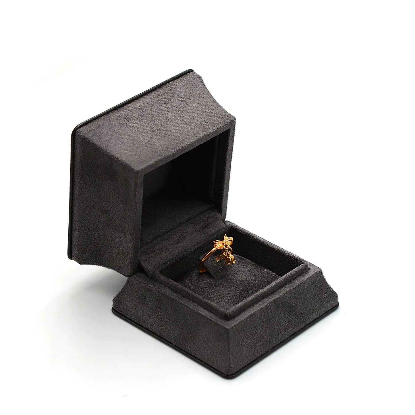 Boite Bague Velours Élégant