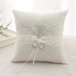 Coussin alliance poche brodée rubans