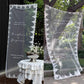 Panneau bienvenue mariage personnalisé tissu dentelle