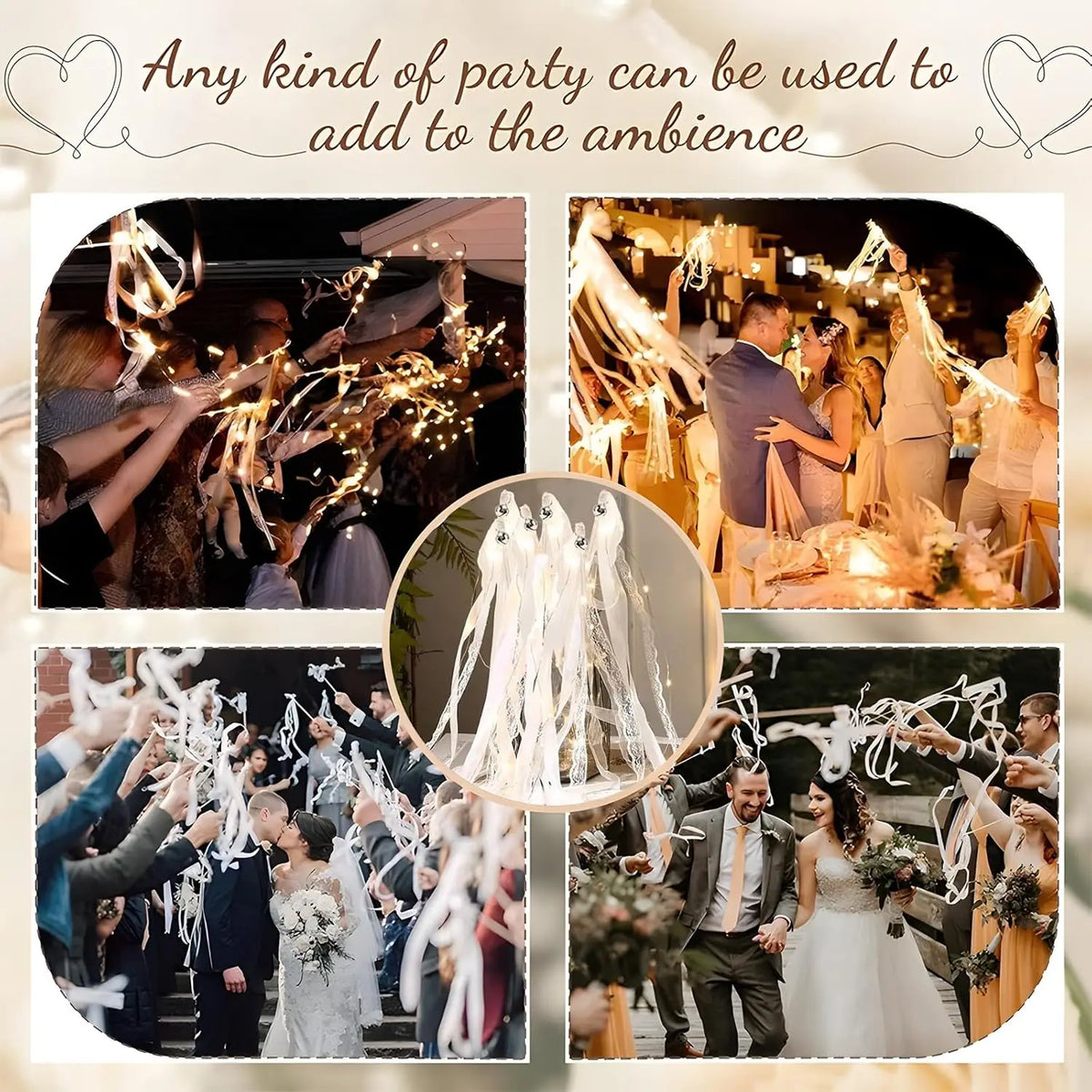 Baguettes LED mariage à grelot