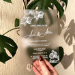 Faire-Part Mariage Givré Floral Personnalisé