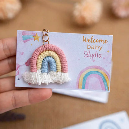 Cadeau invité mariage porte-clés macramé — vue 15