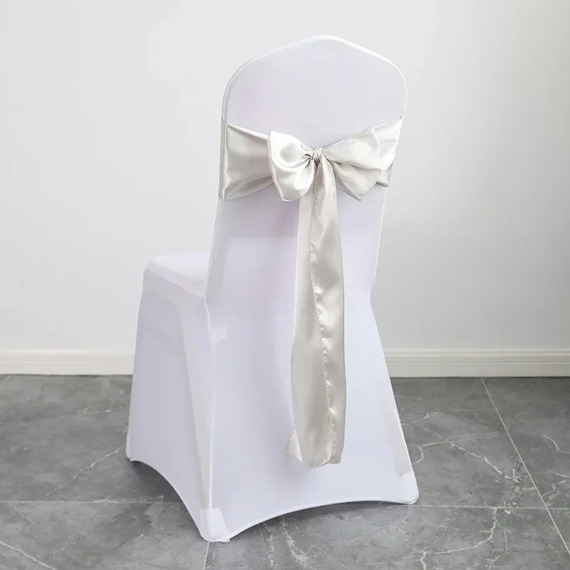 Nœud de Chaise Mariage Satin Lot 10 ou 50