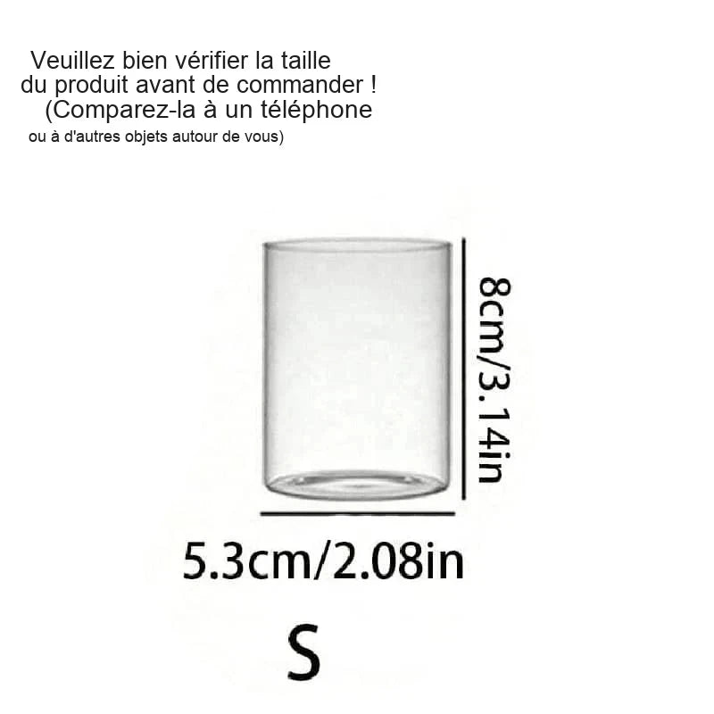 Bougeoir Mariage Photophore en Verre — S (8 cm)
