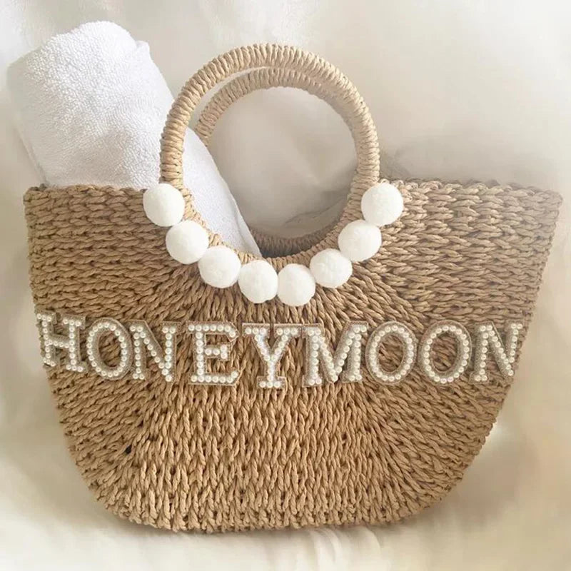 Sac Voyage de Noces en Paille