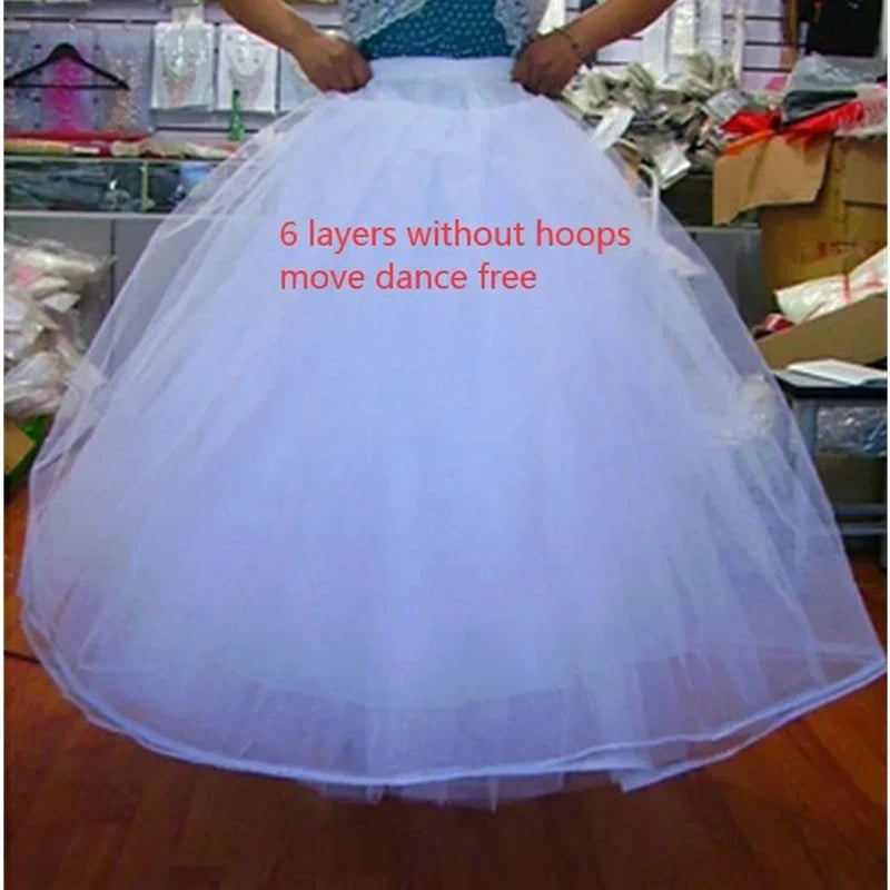 Jupon Mariée sans Cerceau en Tulle
