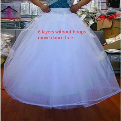 Jupon Mariée sans Cerceau en Tulle
