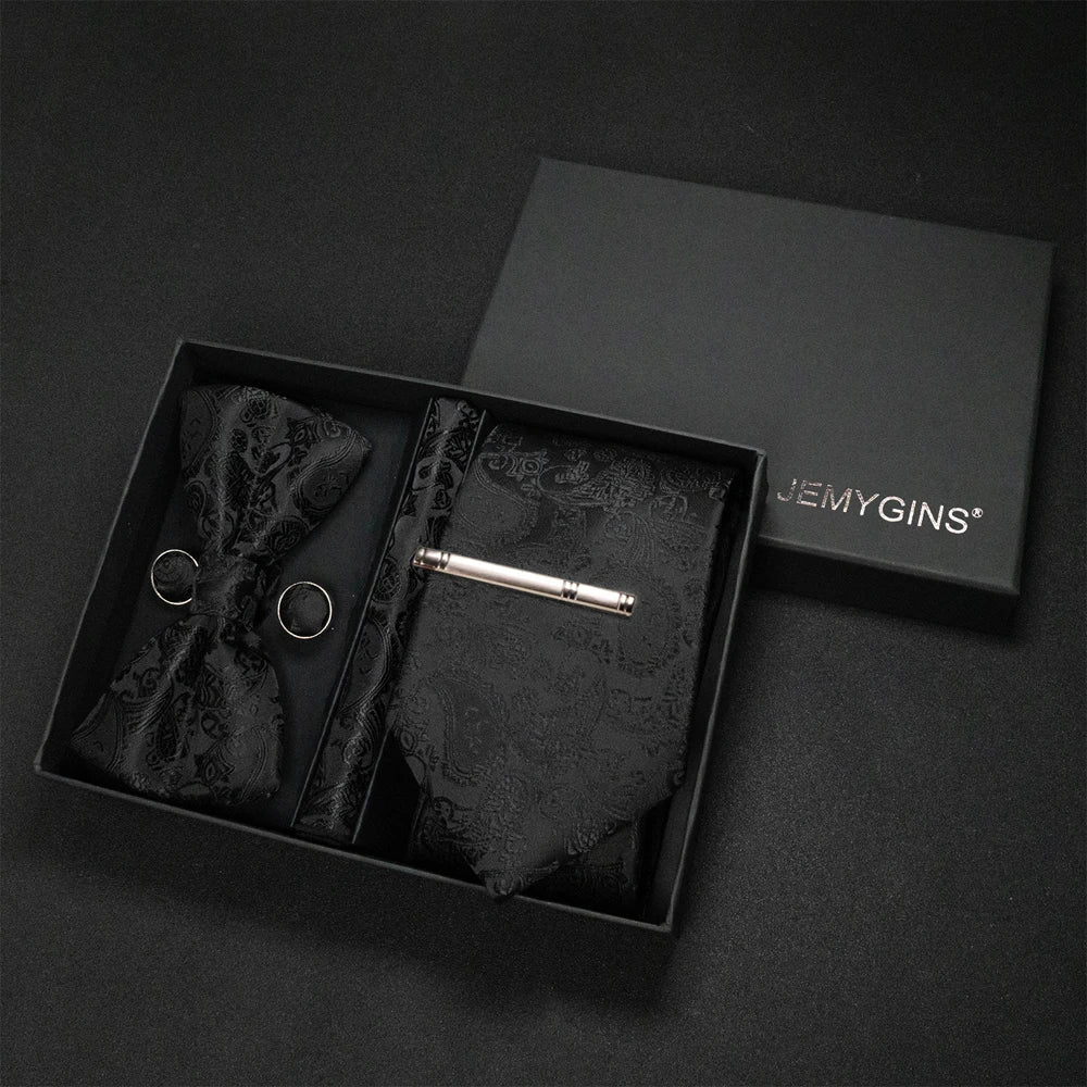 Coffret Cravate Mariage Motif Cachemire
