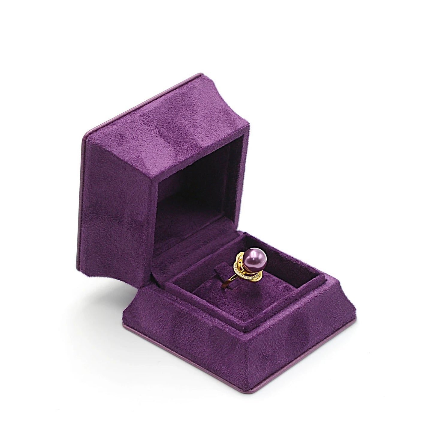 Boite Bague Velours Élégant