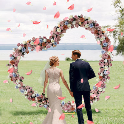 Arche mariage cœur métal doré