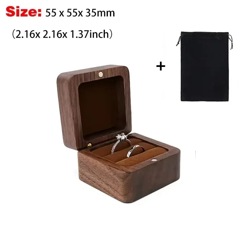 Boîte alliance bois gravée personnalisée