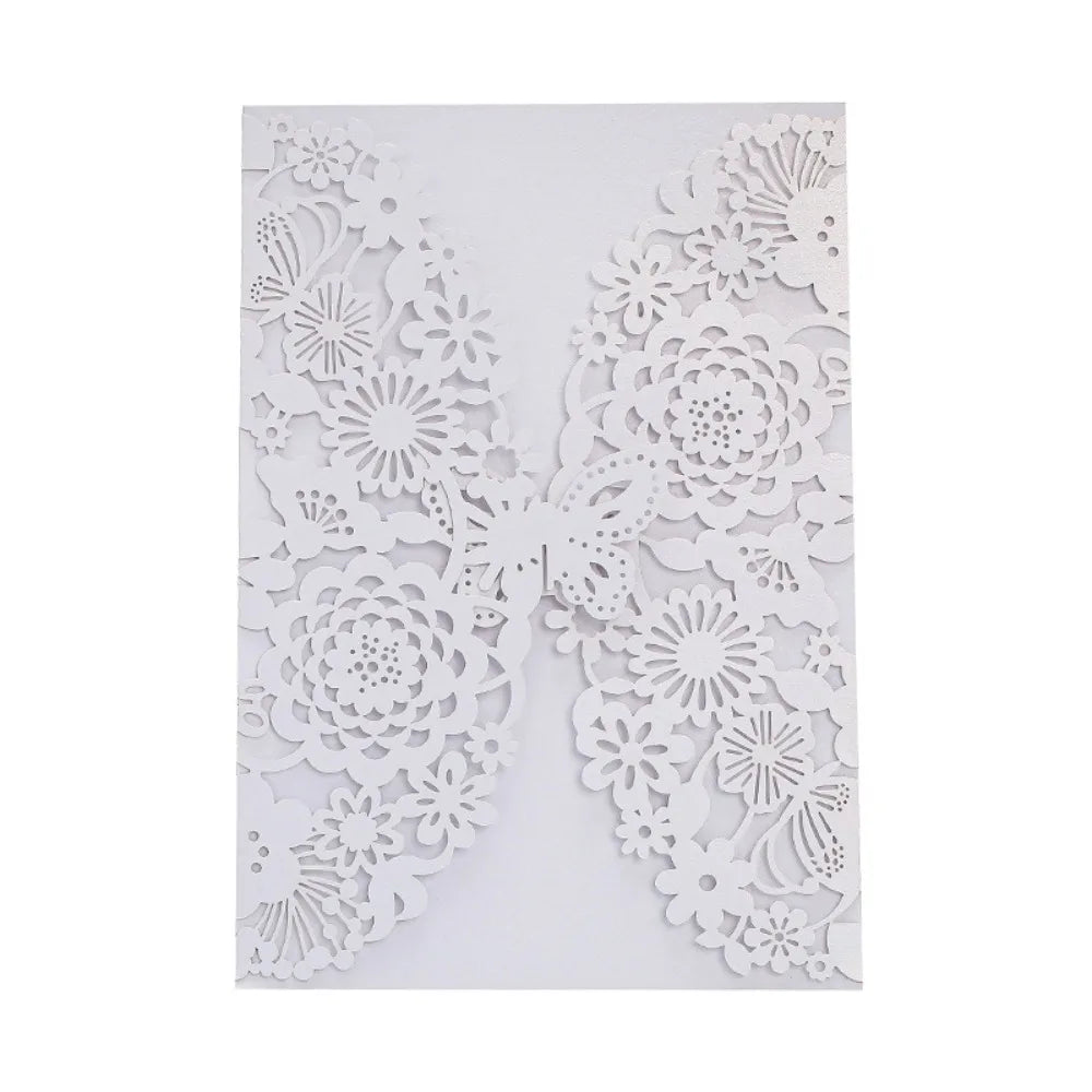 Faire-Part Mariage Fleurs Ajourées — vue 12
