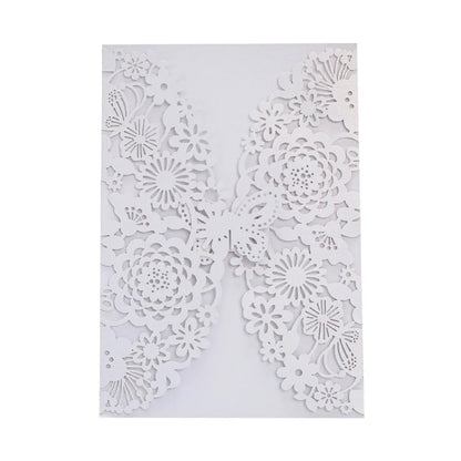 Faire-Part Mariage Fleurs Ajourées — vue 12