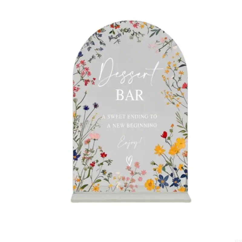 Panneau Dessert Mariage Acrylique Transparent