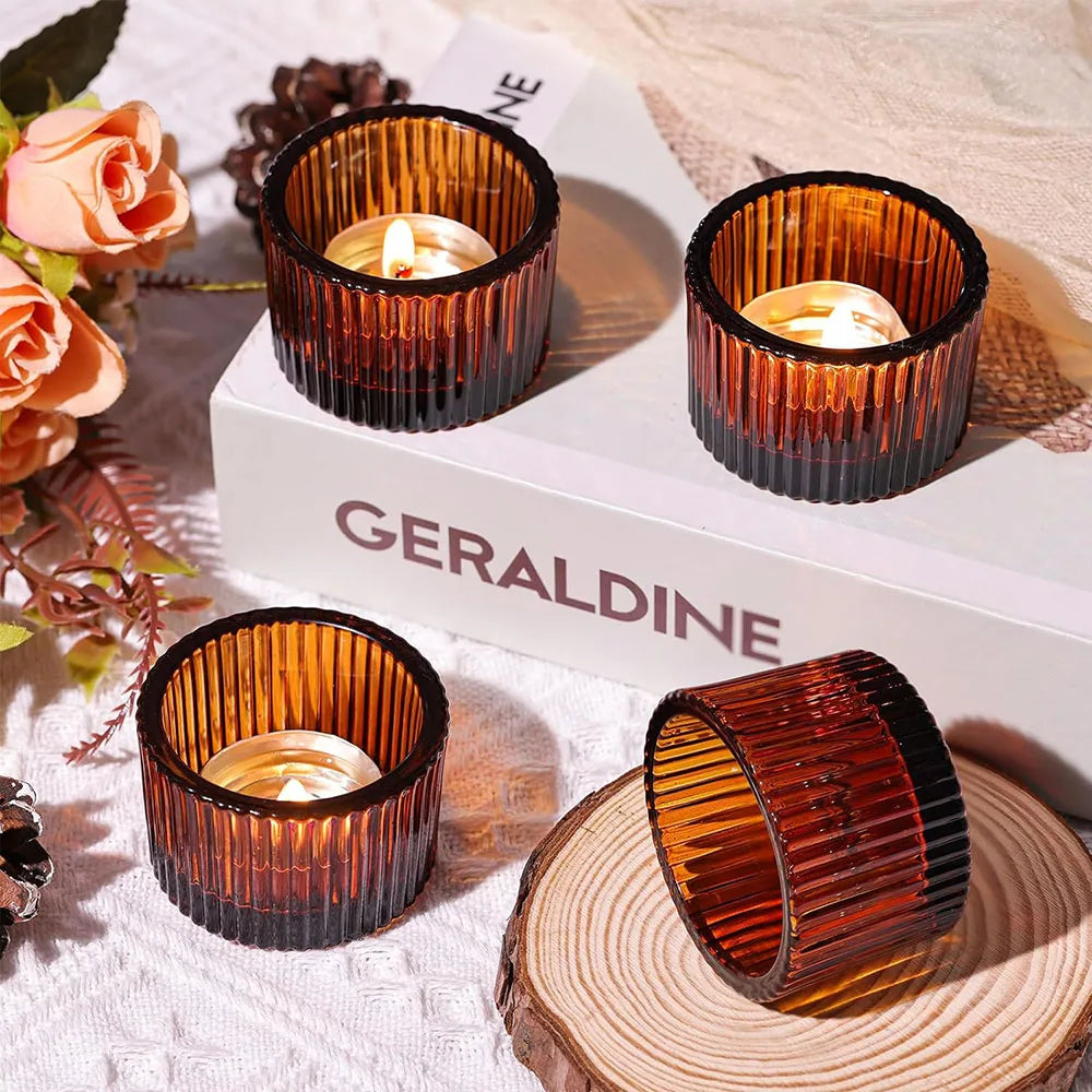 Photophores en Verre Mariage
