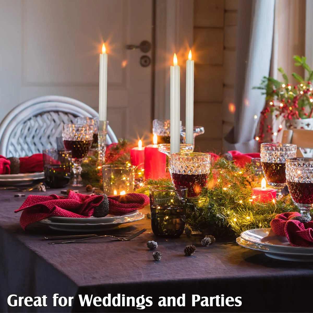 Bougies LED à Tige Mariage