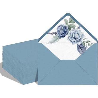 Enveloppes Faire-Part Mariage Bleu