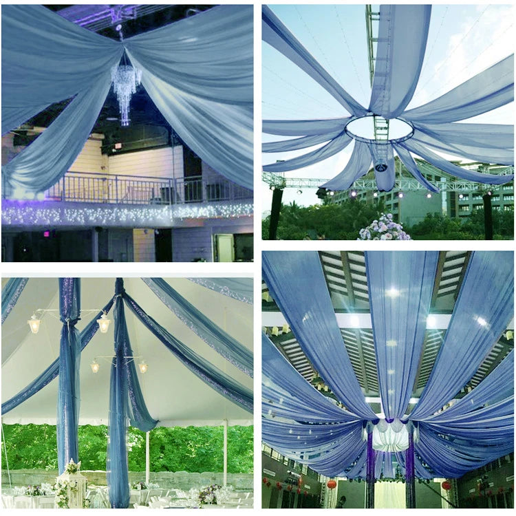 Voilage Arche Mariage Mousseline 12 Coloris