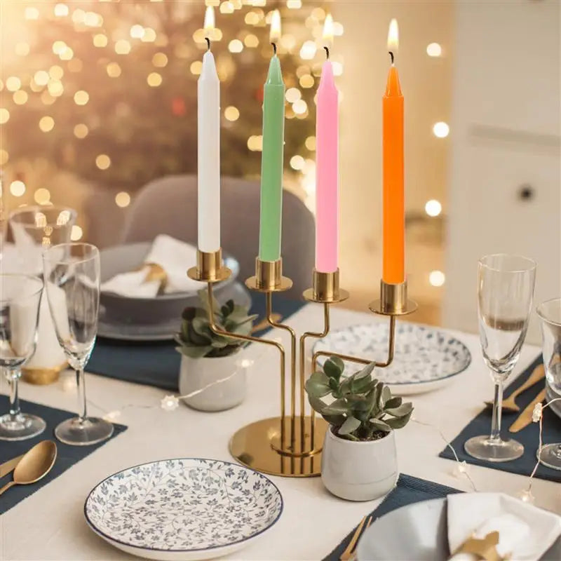 Bougies Chandelle Multicolores Mariage