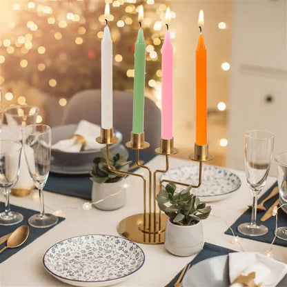 Bougies Chandelle Multicolores Mariage