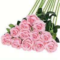 Fleurs artificielles mariage roses 12 tiges — Rose