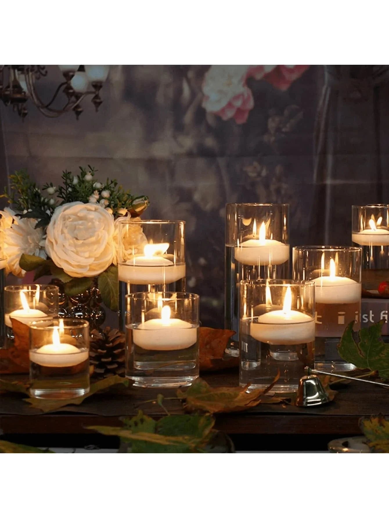 Bougeoir Mariage Photophore en Verre