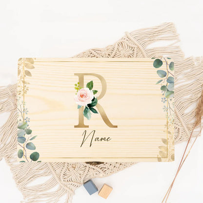 Boîte souvenir mariage initiale personnalisée