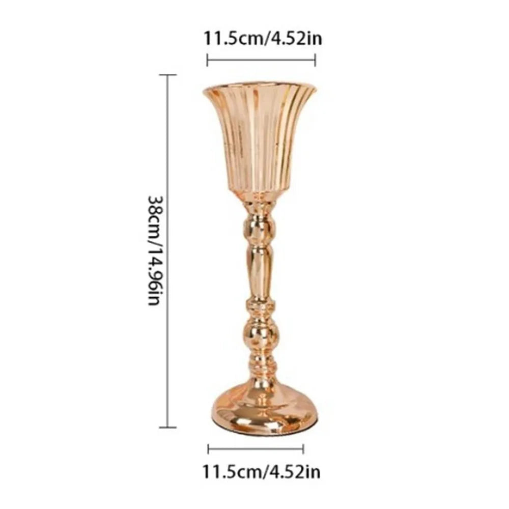 Vase Doré Centre de Table Mariage — vue 9