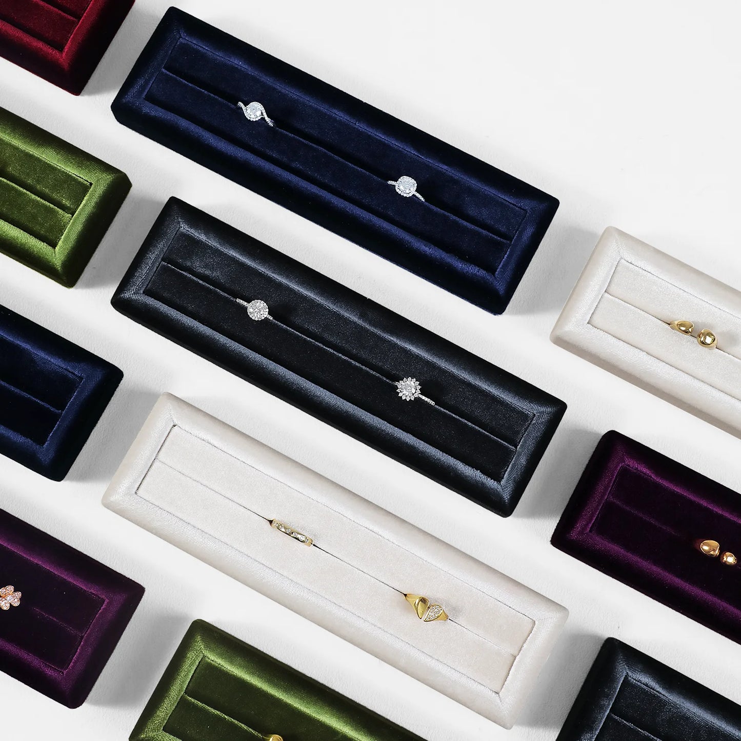 Présentoir Bagues Velours Chic